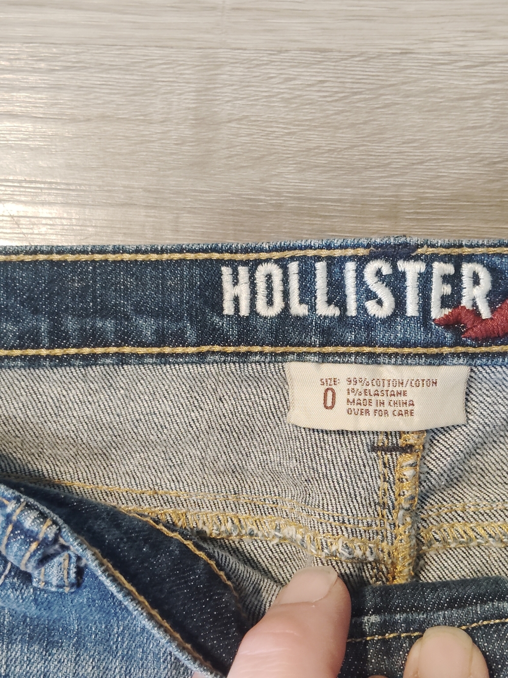 Hollister Blue Denim Mini Skirt - Picture 3 of 3